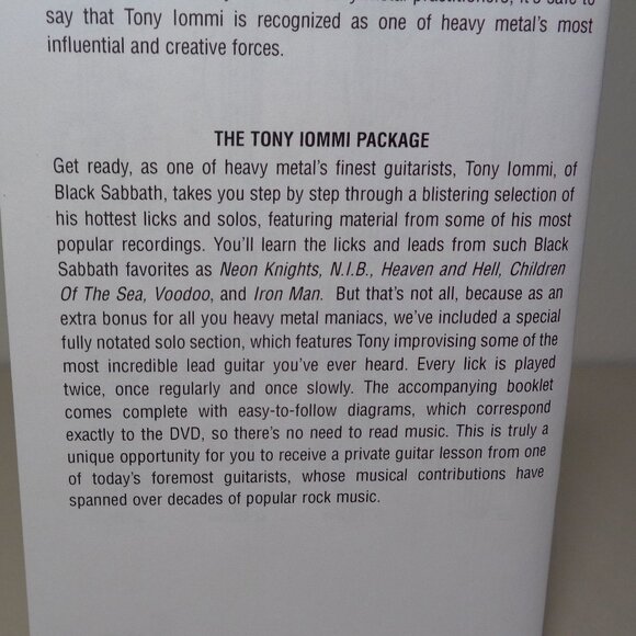 Tommy Iommi / INSTRUCTIONAL DVD FOR GUITAR / New DVD - Picture 8 of 9